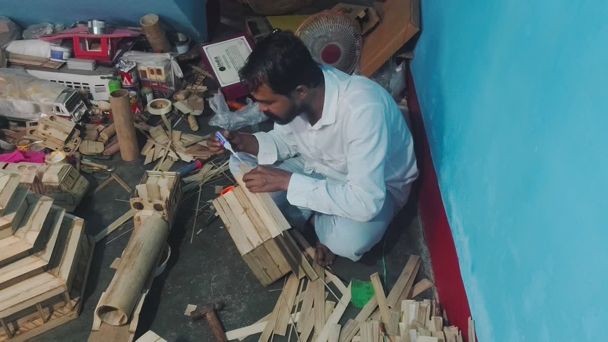 बांस से बने रेलवे इंजन का मॉडल नेपाल के संग्रहालय में होगा प्रदर्शित