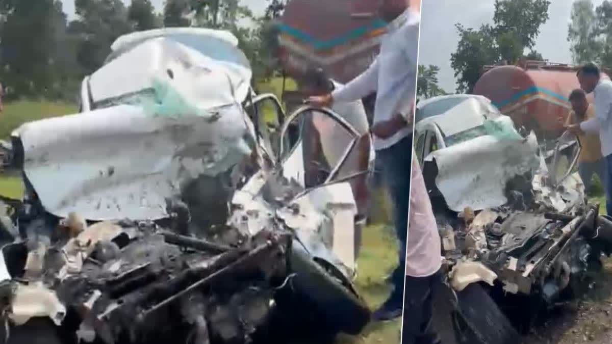 राजस्थान के बारां जिले में भीषण सड़क हादसा, डॉक्टर दंपत्ति और दो बच्चों की मौत